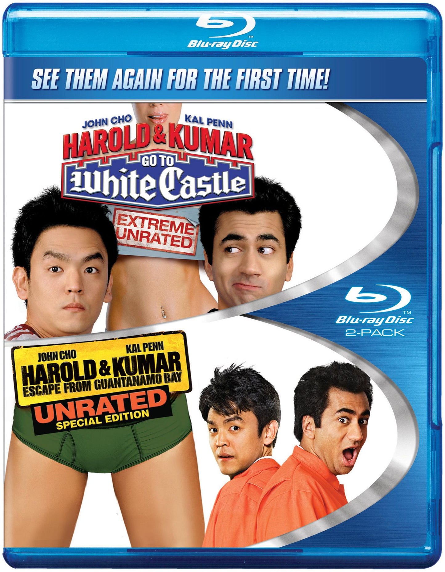 Harold and Kumar Go to White Castle/Harold and Kumar Escape from Guantanamo Bay [2 Discs] [Blu-ray]