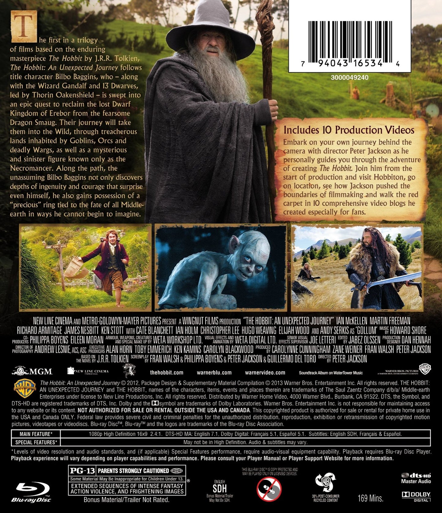 The Hobbit: An Unexpected Journey [Blu-ray]
