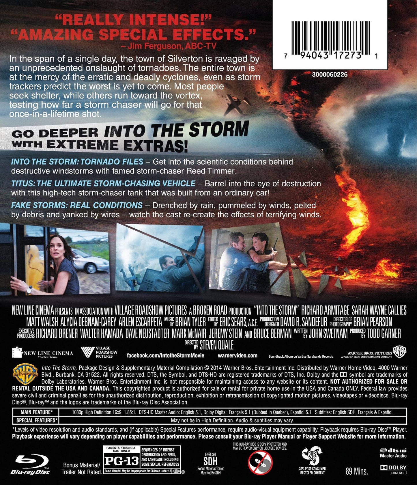 INTO THE STORM (2PC BR W/DVD)