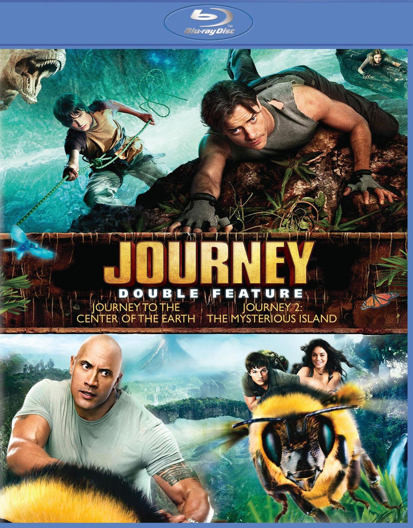 Journey to the Center of the Earth/Journey 2: The Mysterious Island [2 Discs] [Blu-ray]