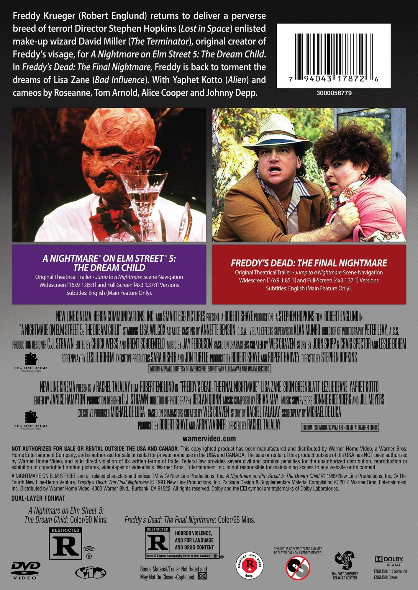 Nightmare On Elm Street 5 & 6