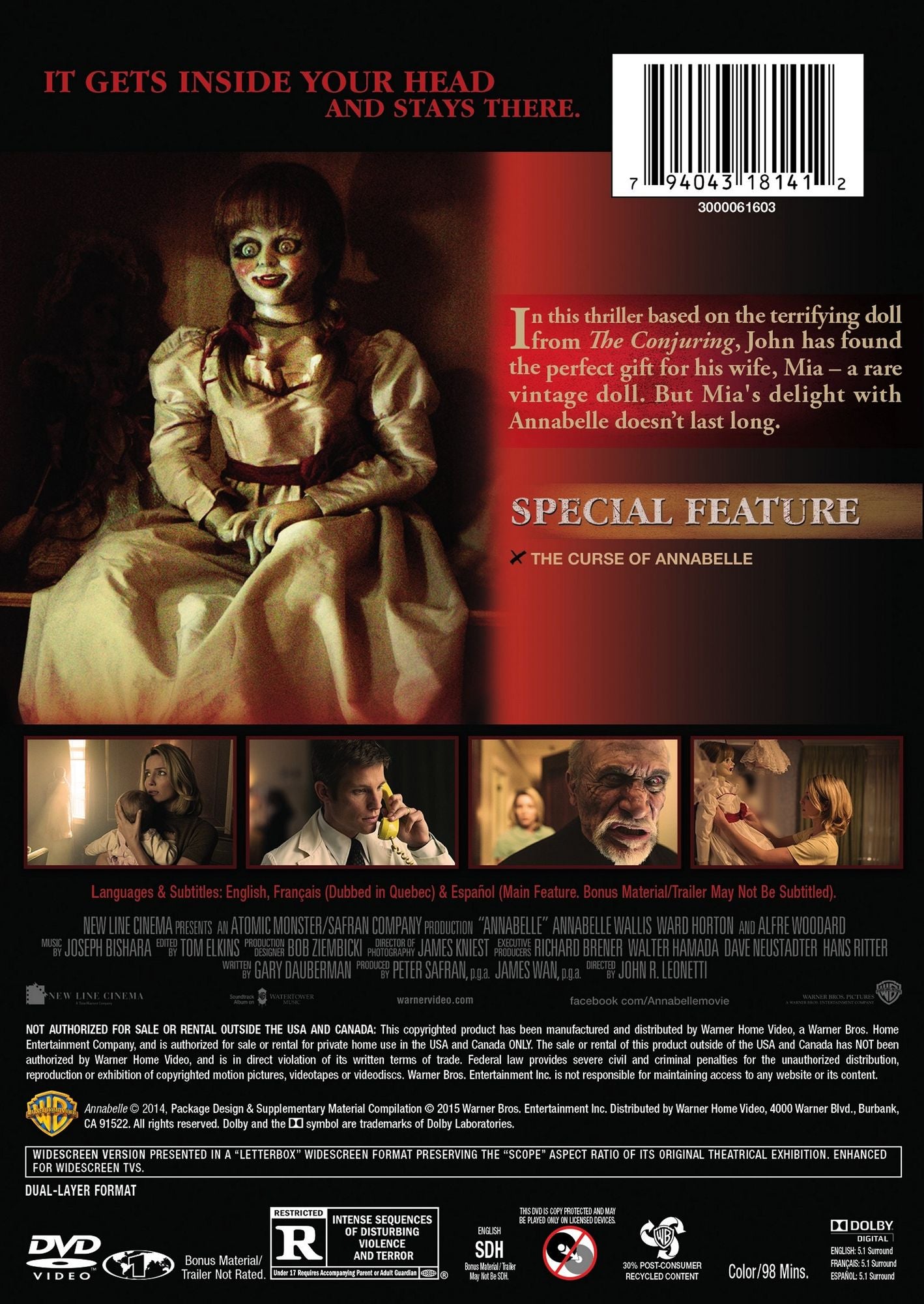 Annabelle [Includes Digital Copy]
