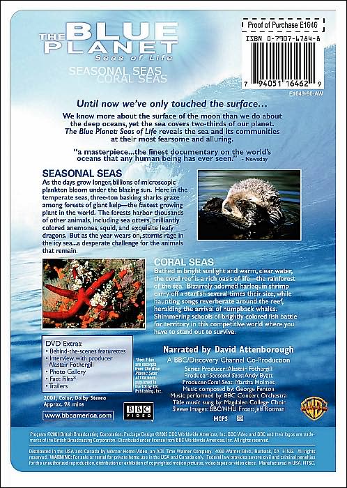 The Blue Planet: Seas of Life - Seasonal Seas/Coral Seas