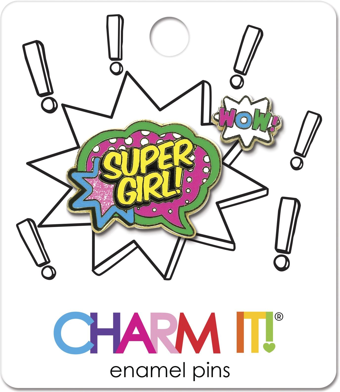 CHARM IT! Super Girl! Enamel Pin