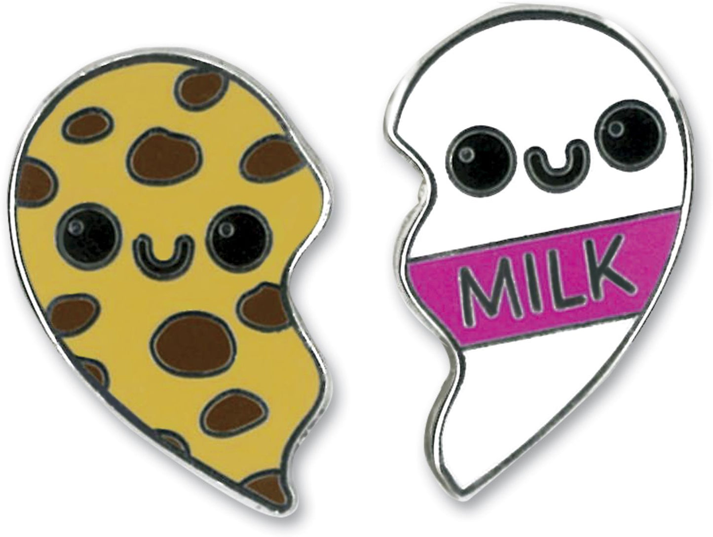 CHARM IT! Cookies & Milk Heart Enamel Pin