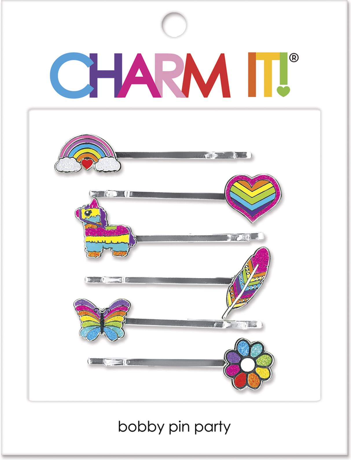 CHARM IT! Rainbow Bobby Pin Party Set