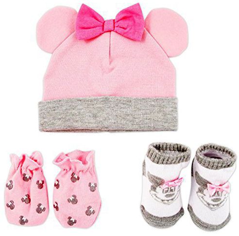 MINNIE HAT, SCRATCH MITTEN, & BOOTIE SET