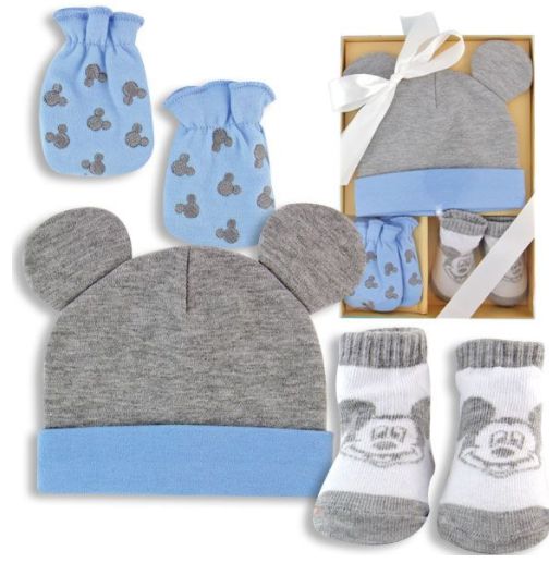 MICKEY HAT, SCRATCH MITTEN, & BOOTIE SET