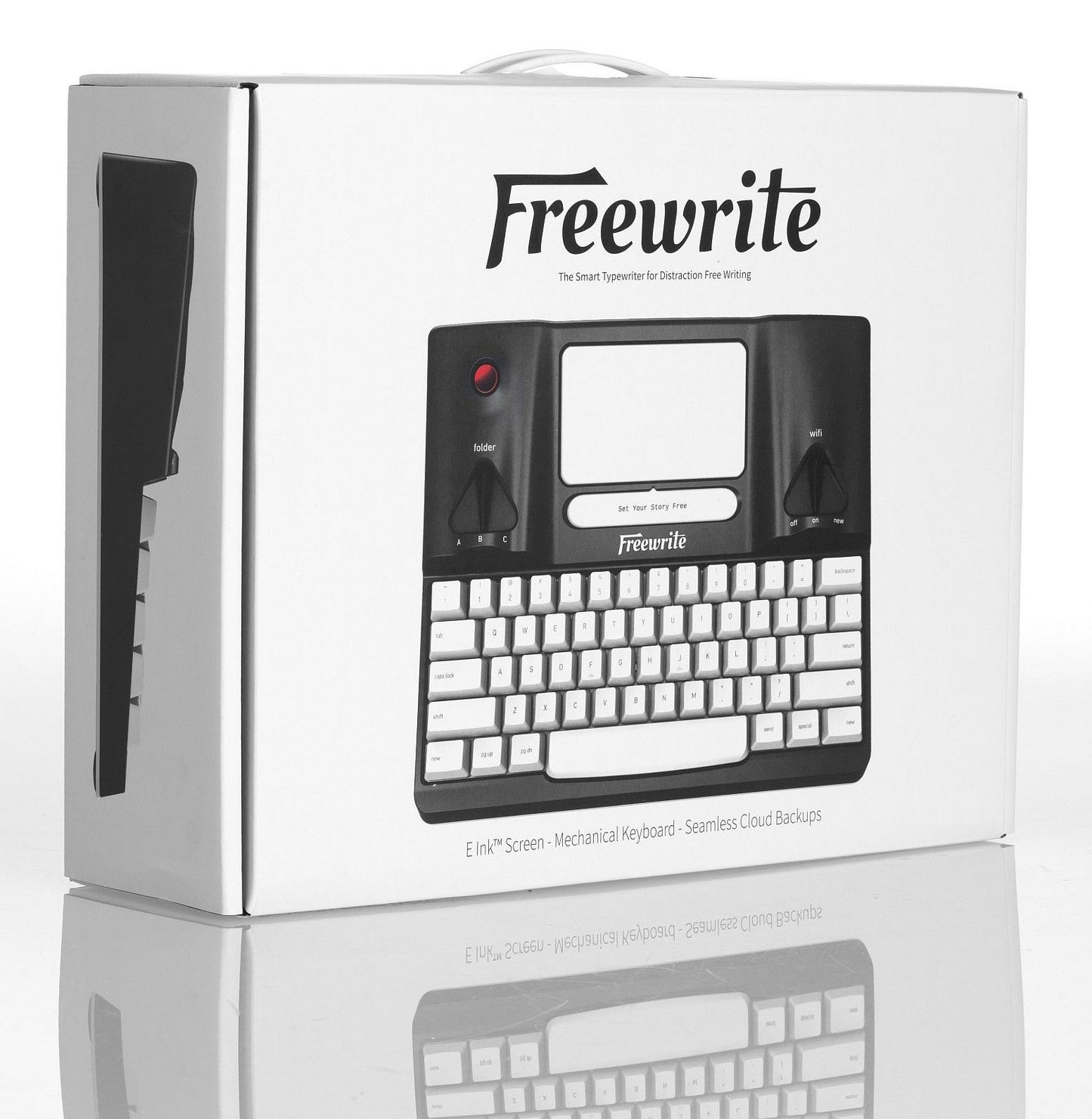 Freewrite Distraction-Free Writing Tool, Smart Typewriter, E Ink Display w/Frontlight, Cherry MX Mechanical Keyboard, Cloud Connected w/Wi-Fi (US Edition, ANSI) ?