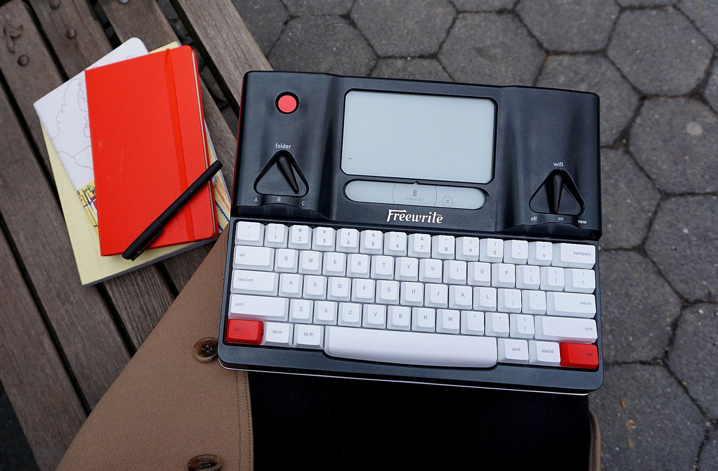 Freewrite Distraction-Free Writing Tool, Smart Typewriter, E Ink Display w/Frontlight, Cherry MX Mechanical Keyboard, Cloud Connected w/Wi-Fi (US Edition, ANSI) ?