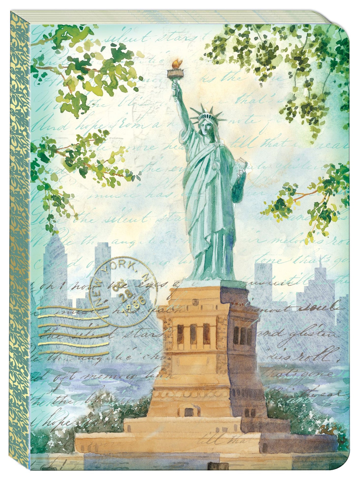 Lady Liberty Softcover Bound Lined Journal 6x8