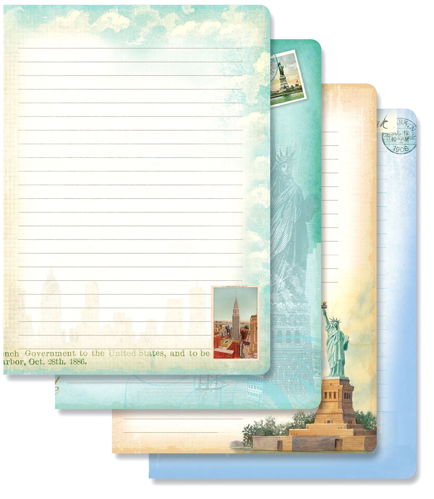 Lady Liberty Softcover Bound Lined Journal 6x8