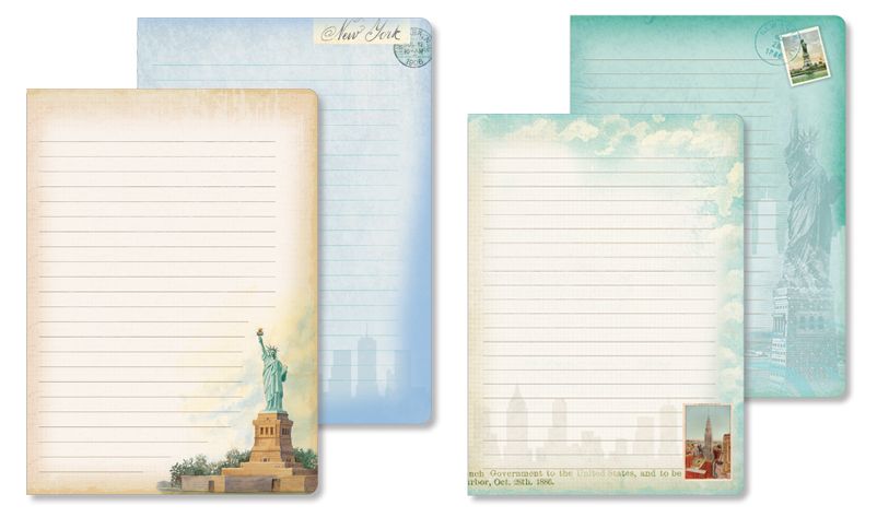 Lady Liberty Softcover Bound Lined Journal 6x8