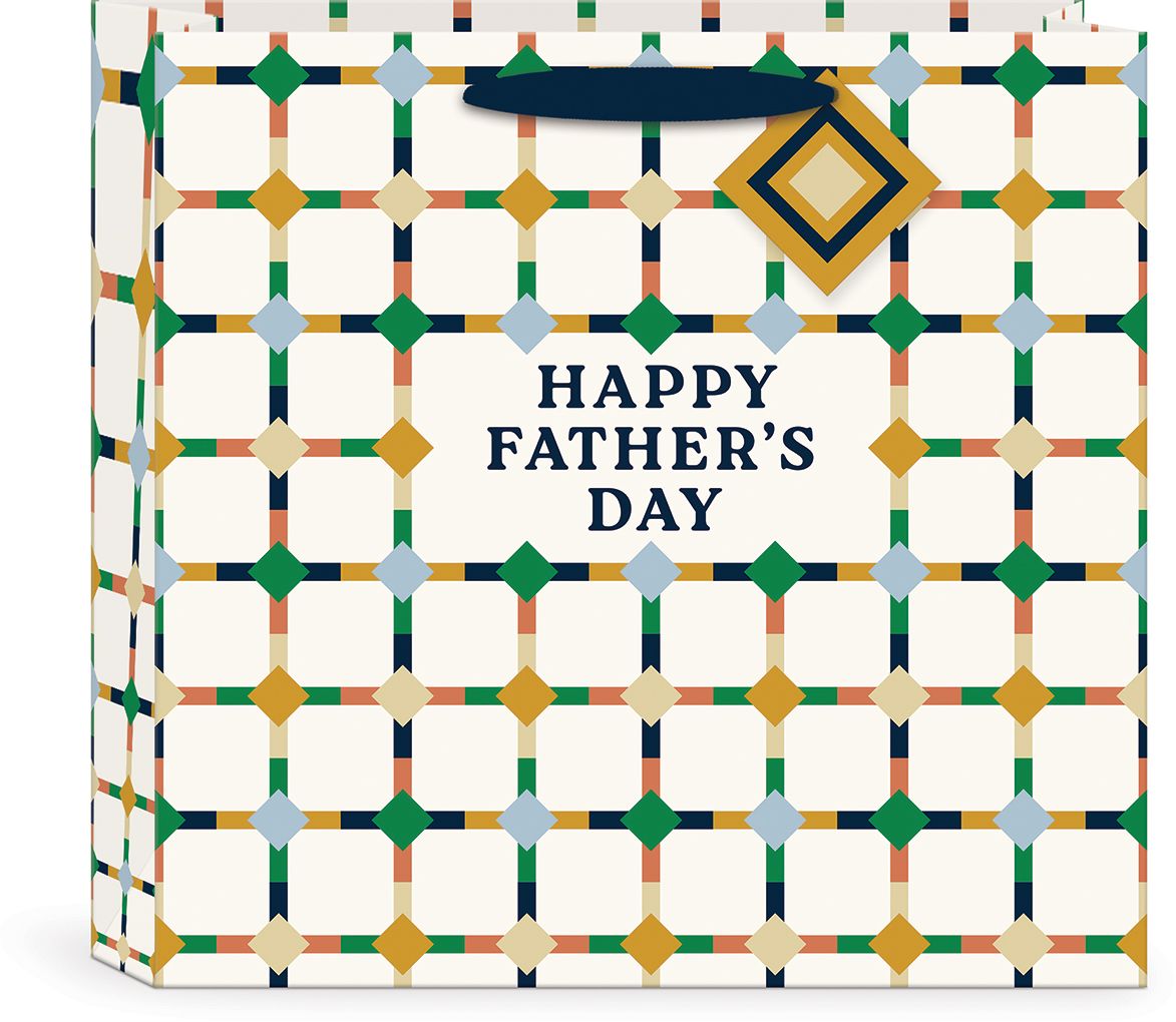 LRG FDAY Diamond Check Gift Bag
