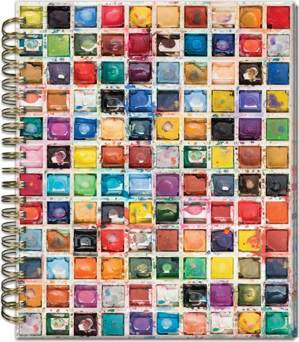 Watercolor Palette Spiral Sketchbook 9.25X11.25