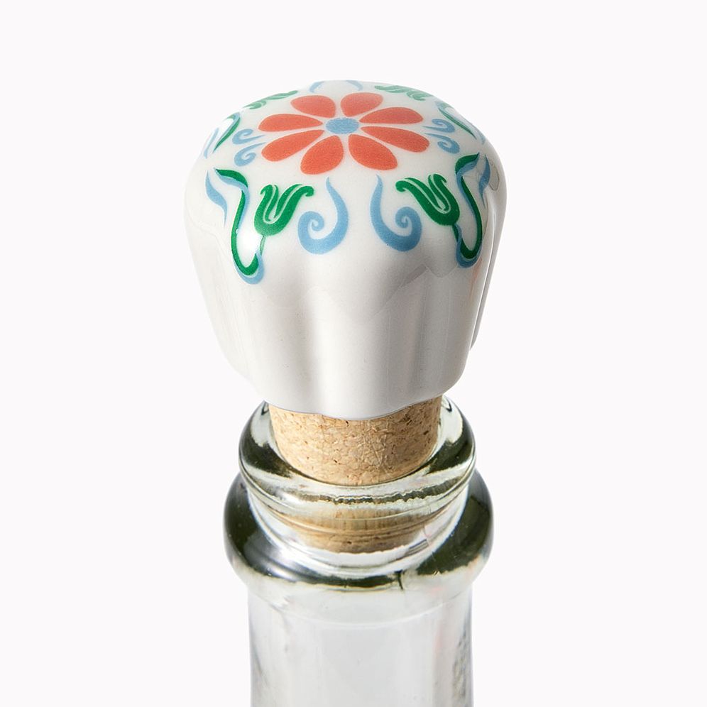 Porcelain Floral Bottle Stopper Exclusive