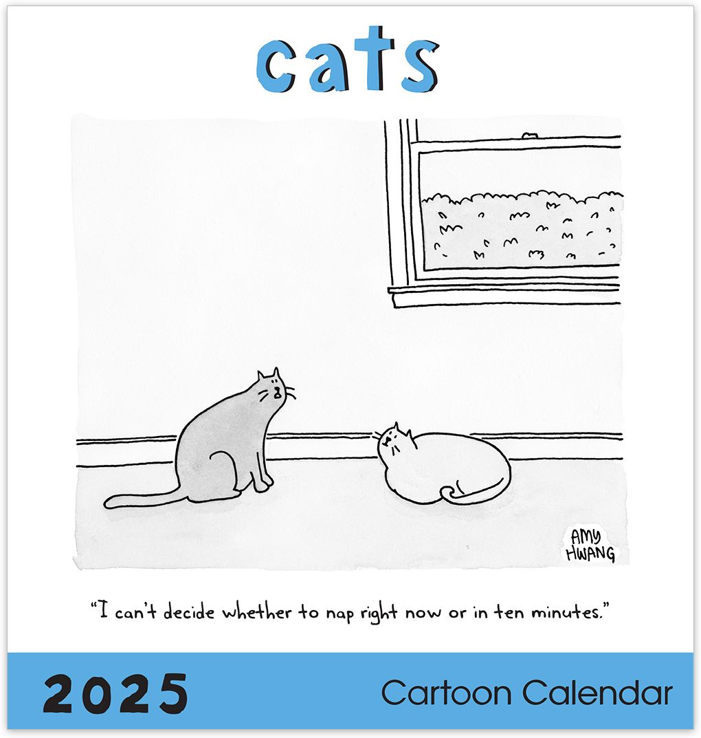 2025 Cat Cartoons 12" x 12" Wall Calendar