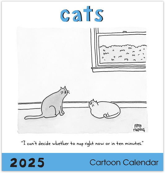 2025 Cat Cartoons 12" x 12" Wall Calendar