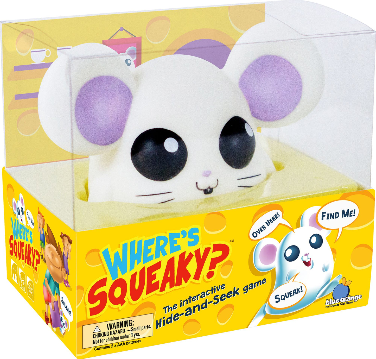 Where's Squeaky? The active, interactive Hide and Seek game.