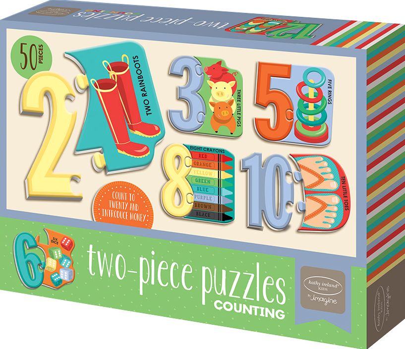 KI Counting 2 Piece Puzzles