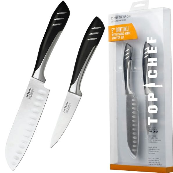Topchef TC02 5 Inch Santoku Knife and 3.5 Inch Paring Knife Set
