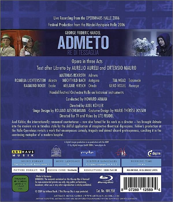 Admeto [Blu-ray]