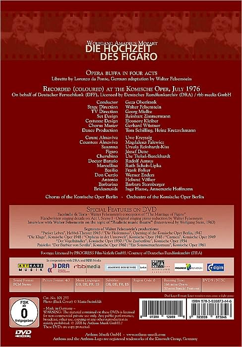 Die Hochzeit des Figaro [Walter Felsenstein Edition]