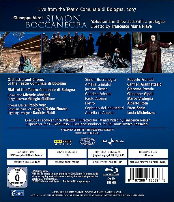 Simon Boccanegra [Blu-ray]