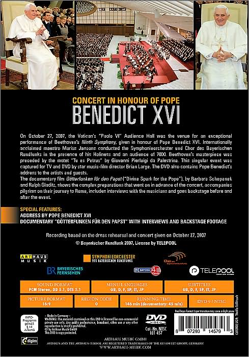 Concert in Honour of Pope Benedict XVI