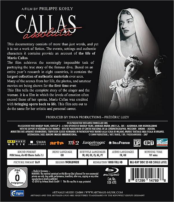 Callas Assoluta [Blu-ray]