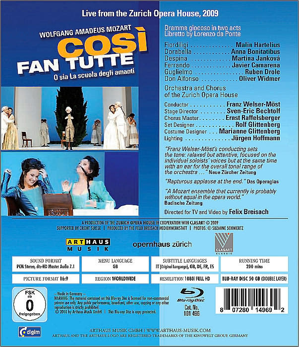 Cosi Fan Tutte [Blu-ray]