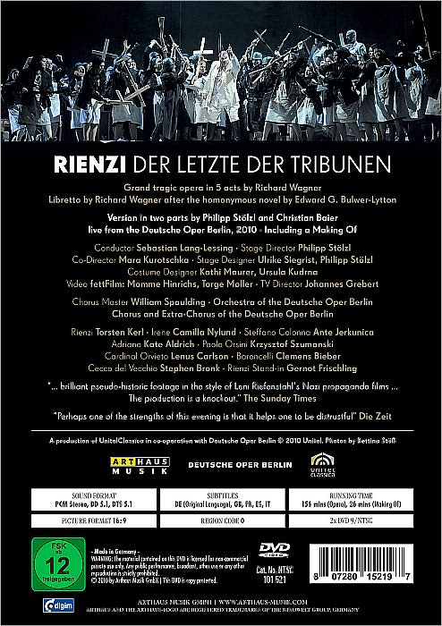 Rienzi: Der Letzte der Tribunen [2 Discs]