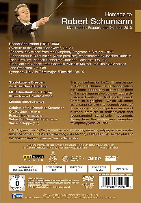 Daniel Harding/Staatskapelle Dresden: Homage to Robert Schumann