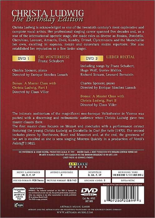 Christa Ludwig: The Birthday Edition [2 Discs]