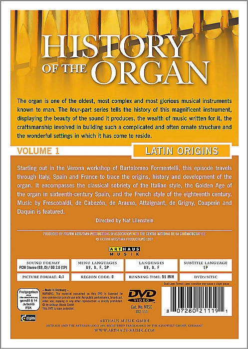 History of the Organ, Vol. 1: Latin Origins