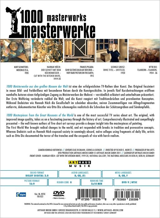 1000 Masterworks: Dada and New Objectivity