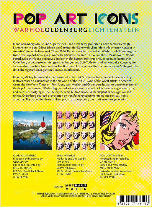 Pop Art Icons: Warhol/Oldenburg/Lichtenstein [3 Discs]