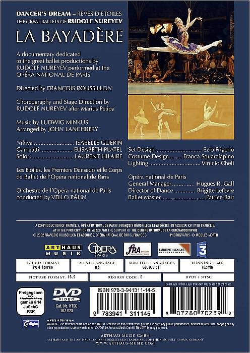 Dancer's Dream - The Great Ballets Of Rudolf Nureyev - La Bayadere