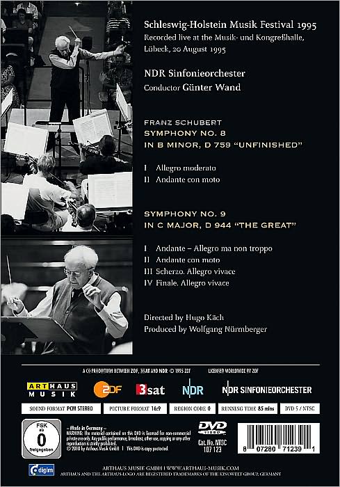 Franz Schubert - Gunter Wand - Symphony No.8/ Symphony No.9