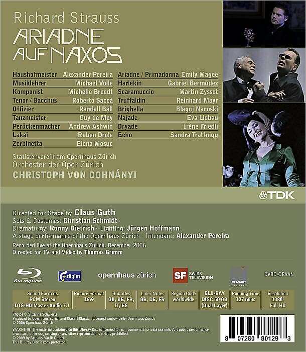 Ariadne auf Naxos [Blu-ray]
