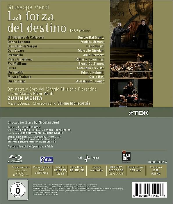 La Forza del Destino [Blu-ray]