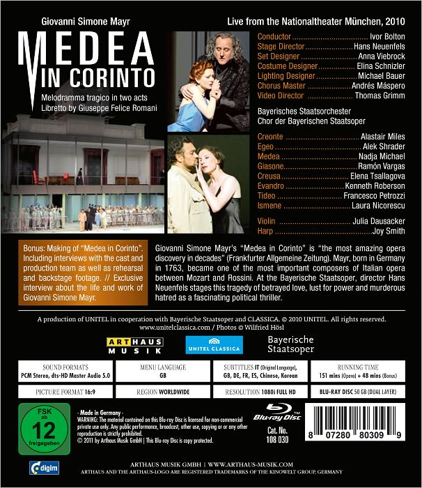 Medea in Corinto [Blu-ray]