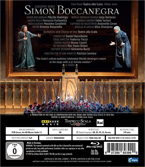 Simon Boccanegra [Blu-ray]
