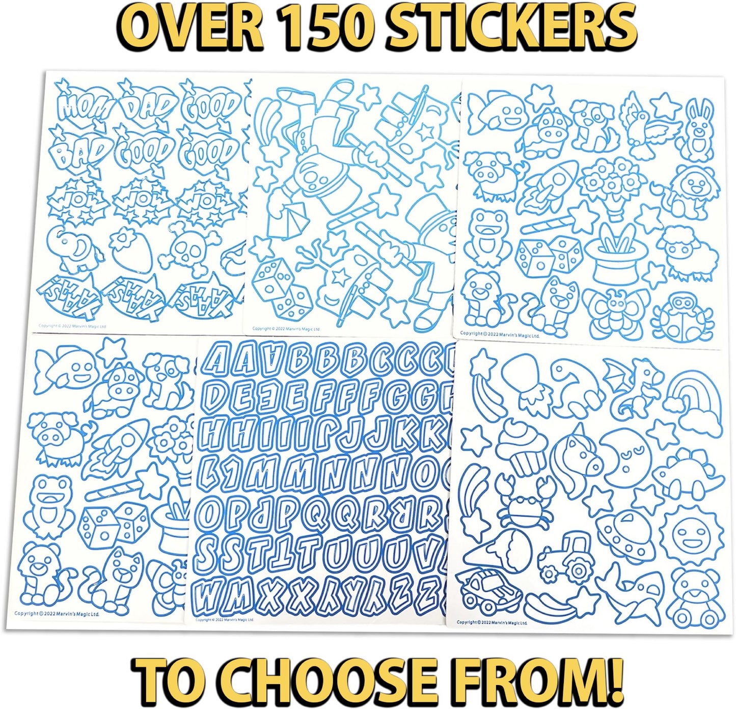 Marvin's Magic Rainbow Foil Stickers