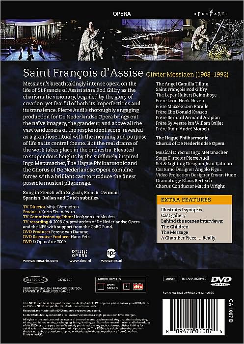 Messiaen: Saint Francois d'Assise [3 Discs]