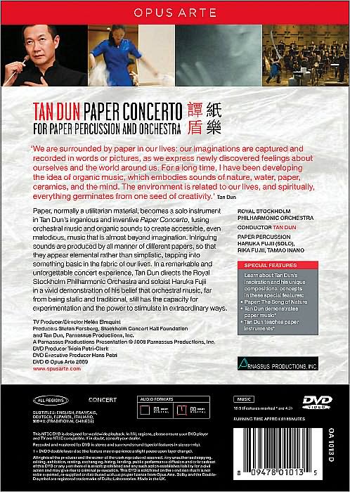 Tan Dun/Royal Stockholm Philharmonic Orchestra: Paper Concerto