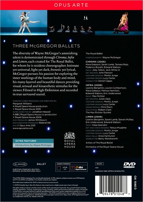 Three Ballets by Wayne McGregor: Chroma/Infra/Limen
