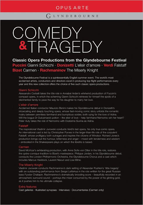 Comedy & Tragedy: Classic Opera Productions from the Glyndebourne Festival [5 Discs]
