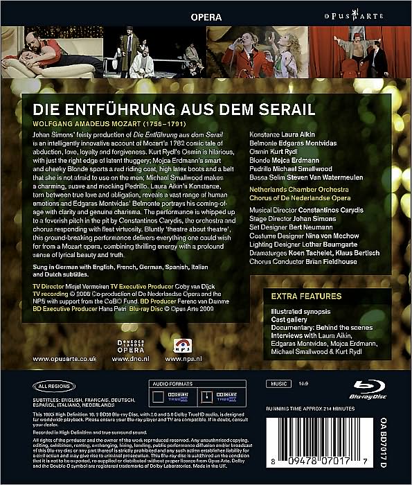 Mozart: Die Entfuhrung aus dem Serail - Carydis [Blu-ray]