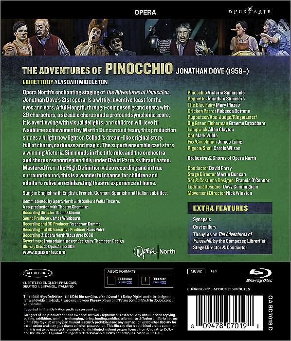 The Adventures of Pinocchio [Blu-ray]